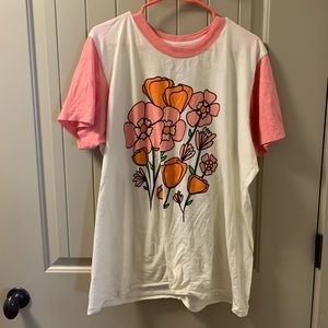 BIG BUD PRESS PINK FLOWER TEE